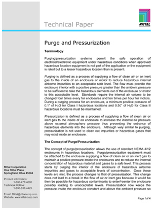 Purge / Pressurization Whitepaper