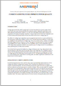 Mersen's Current-Limiting Fuses Improve Power Quality White Paper