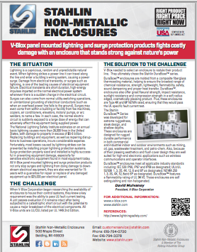 Stahlin Non-Metallic Enclosure Control Systems Application