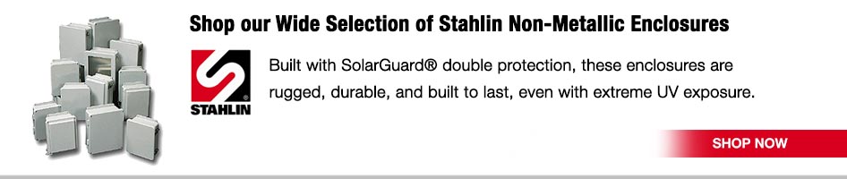 Shop Stahlin Non-Metallic enclosures at BgB Supply!